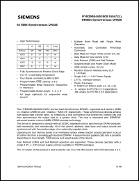 HYB39S64400ATL-10 Datasheet
