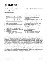 HYB39S16400AT-10 Datasheet