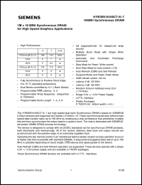 HYB39S16160CT-7 Datasheet