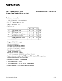 HYB514405BJL-50 Datasheet