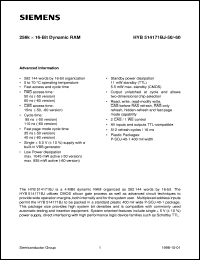 HYB514171BJ-60 Datasheet