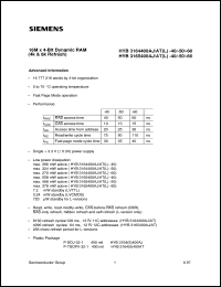 HYB3165400AJ-40 Datasheet