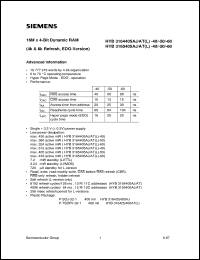 HYB3164405J-60 Datasheet