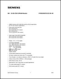 HYM328025S-60 Datasheet
