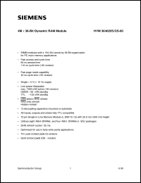 HYM364020GS-60 Datasheet