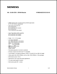 HYM364025S-60 Datasheet