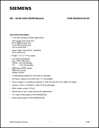 HYM364035GS-60 Datasheet
