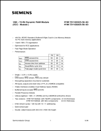 HYM72V1630GS-60 Datasheet