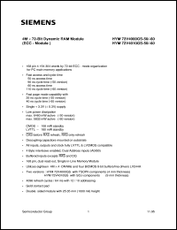 HYM72V4010GS-60 Datasheet