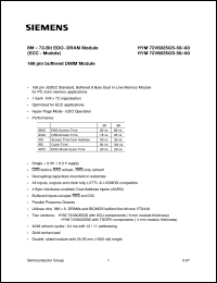 HYM72V8035GS-50 Datasheet