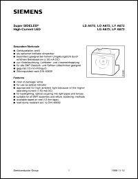 LSA672-LP Datasheet