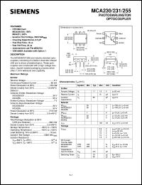 MCA231 Datasheet