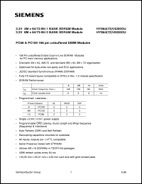 HYS64V8220GU-10 Datasheet