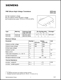 PZTA92 Datasheet