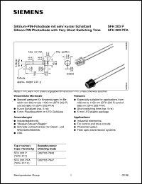 SFH203P Datasheet