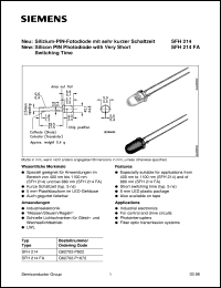 SFH214 Datasheet