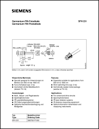 SFH231 Datasheet
