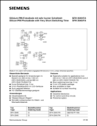 SFH2545FA Datasheet
