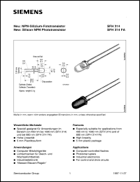 SFH314 Datasheet