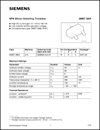SMBT3904 Datasheet