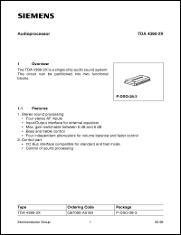 TDA4390-2X Datasheet