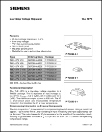 TLE4274GV10 Datasheet