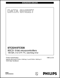 P87C524GFFFA Datasheet
