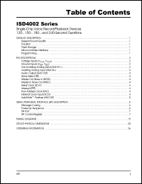 ISD4002-180EI Datasheet