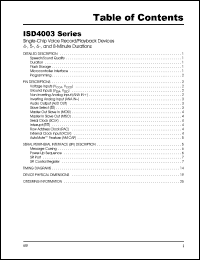 ISD4003-06MZD Datasheet