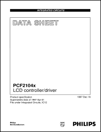 PCF2104LU/7/F1 Datasheet