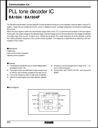 BA1604 Datasheet