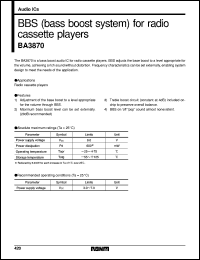 BA3870 Datasheet