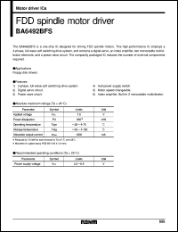 BA6492BFS Datasheet