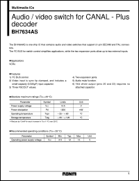 BH7634AS Datasheet