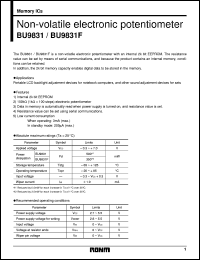 BU9831 Datasheet