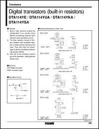 DTA114YRLRA Datasheet