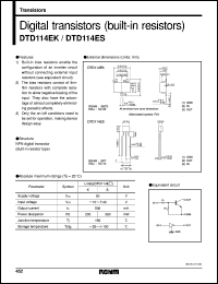 DTD113ZS Datasheet