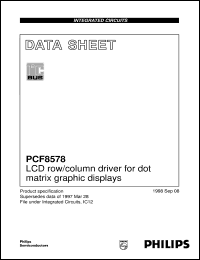 PCF8578U/2/F1 Datasheet