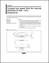 KF2003-GD10A Datasheet