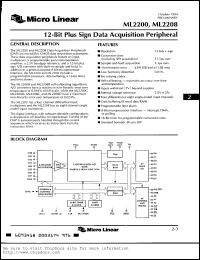 ML2200BCP Datasheet