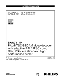 SAA7114H/V1 Datasheet