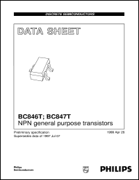 BC847T Datasheet