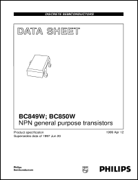 BC850W Datasheet