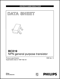 BCX19 Datasheet