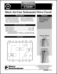 CS289GDWFR20 Datasheet