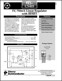CS403GTHA5 Datasheet