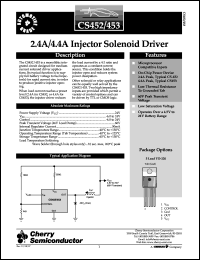 CS452GTHA5 Datasheet