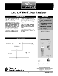 CS52015-3GSTR3 Datasheet
