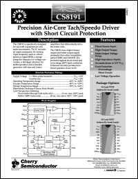 CS8191XDWFR20 Datasheet