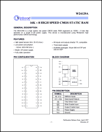 W24129AJ-15 Datasheet